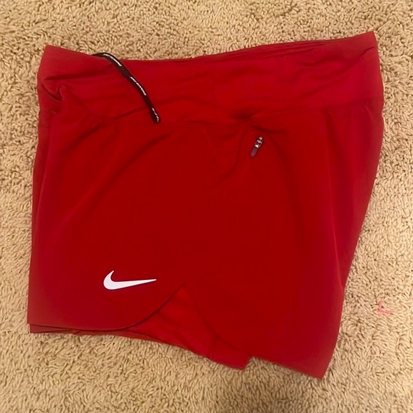 NIKE Eclipse 2-IN-1 DRI-FIT Running Shorts in Red ❤️ - Picture 8 of 15